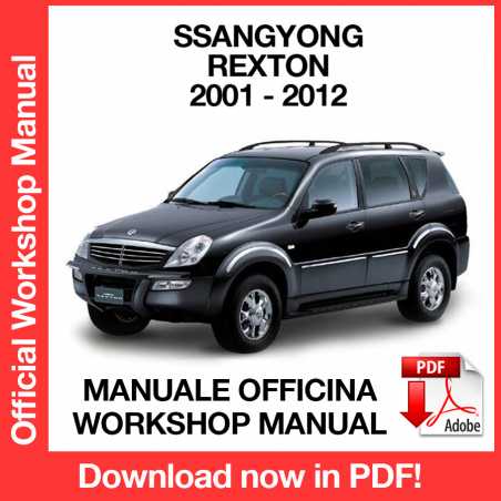 Workshop Manual Ssangyong Rexton Y200