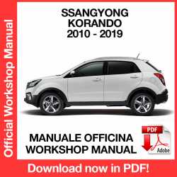 Manuale Officina Ssangyong Korando C200