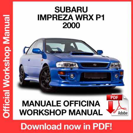 Workshop Manual Subaru Impreza Wrx P1