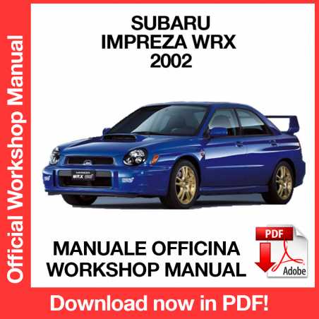 Workshop Manual Subaru Impreza Wrx GD