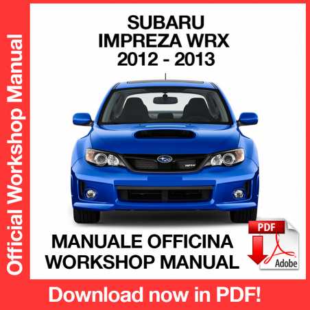 Workshop Manual Subaru Impreza Wrx GJ - GP