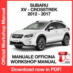 Manuale Officina Subaru XV Crosstrek