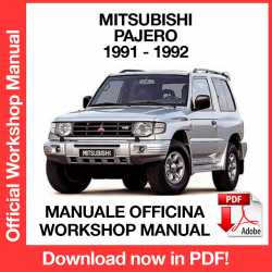 Manuale Officina Mitsubishi Pajero