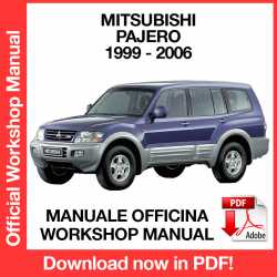 Workshop Manual Mitsubishi Pajero