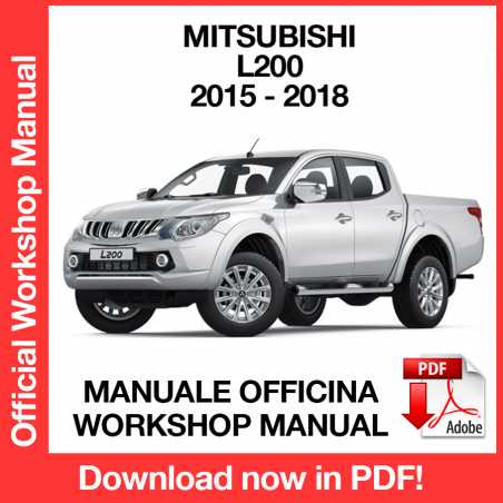Workshop Manual Mitsubishi L200 Triton