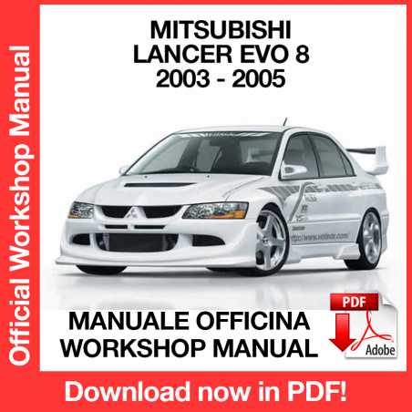 Workshop Manual Mitsubishi Lancer Evo 8