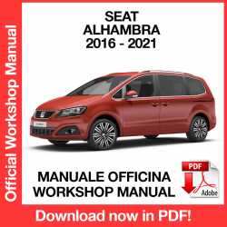 Manuale Officina Seat Alhambra (2016-2021) (EN)