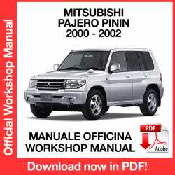 Workshop Manual Mitsubishi Pajero Pinin