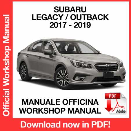 Workshop Manual Subaru Legacy / Outback