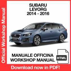Manuale Officina Subaru Levorg