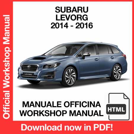Workshop Manual Subaru Levorg