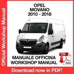 Manuale Officina Opel Movano