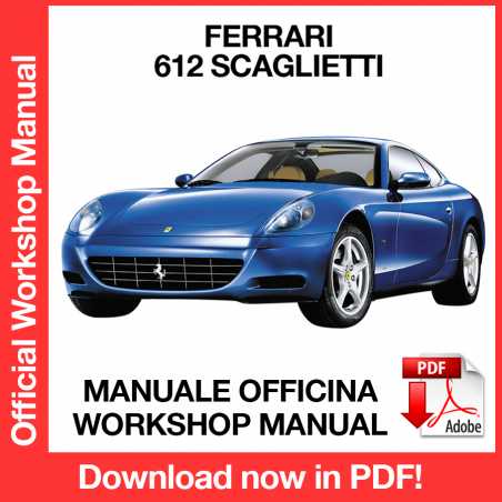Workshop Manual Ferrari 612 Scaglietti