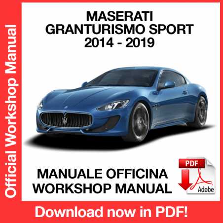 Manuale Officina Maserati Granturismo Sport