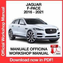 Manuale Officina Jaguar F-Pace X761