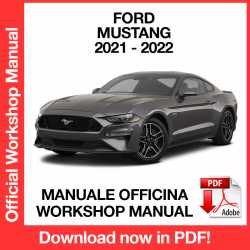 Manuale Officina Ford Mustang