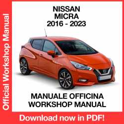 Manuale Officina Nissan Micra K14
