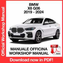 Manuale Officina BMW X6 G06