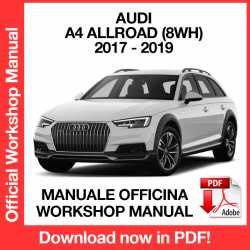 Manuale Officina Audi A4 Allroad 8WH