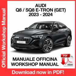 Manuale Officina Audi Q8 SQ8 E-tron Sportback GET