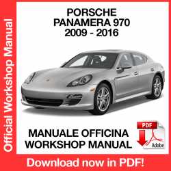 Manuale Officina Porsche Panamera 970