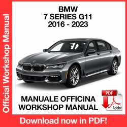 Manuale Officina BMW 7 Series G11