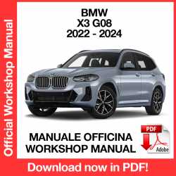 Manuale Officina BMW X3 G08