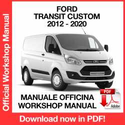 Workshop Manual Ford Transit Custom