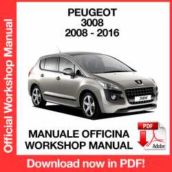 Workshop Manual Peugeot 3008