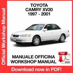 Manuale Officina Toyota Camry XV20