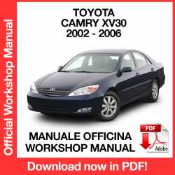 Manuale Officina Toyota Camry XV30