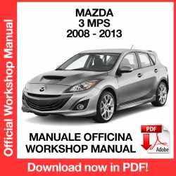 Manuale Officina Mazda 3 MPS (2008-2013) (EN)