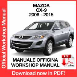 Workshop Manual Mazda CX-9