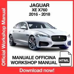 Manuale Officina Jaguar XE X760 (2016-2018) (EN)