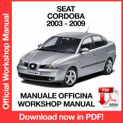 Manuale Officina Seat Cordoba (2003-2009) (EN)