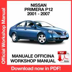 Manuale Officina Nissan Primera P12