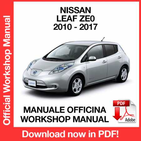 Workshop Manual Nissan Leaf Ze0