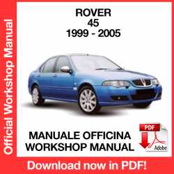 Workshop Manual Rover 45