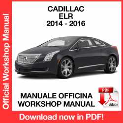 Workshop Manual Cadillac ELR