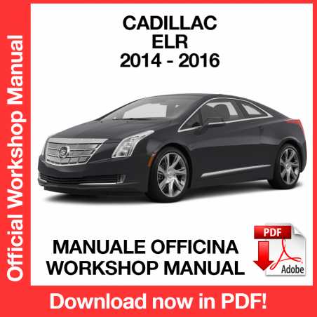 Workshop Manual Cadillac ELR