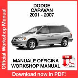 Manuale Officina Dodge Caravan (2001-2007) (EN)