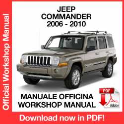 Workshop Manual Jeep Commander XK