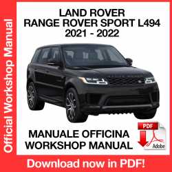Manuale Officina Land Rover Range Rover Sport L494