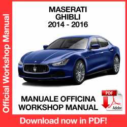 Manuale Officina Maserati Ghibli