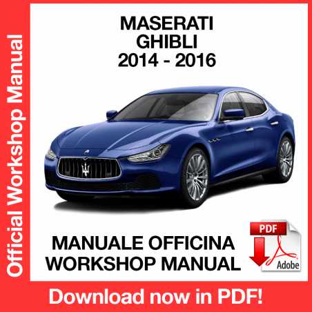 Workshop Manual Maserati Ghibli