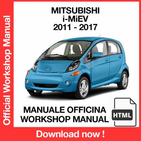 Workshop Manual Mitsubishi i-MiEV