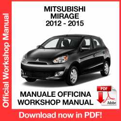 Workshop Manual Mitsubishi Mirage
