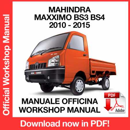 Workshop Manual Mahindra Maxximo