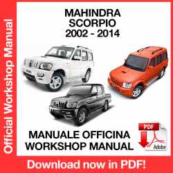 Workshop Manual Mahindra Scorpio