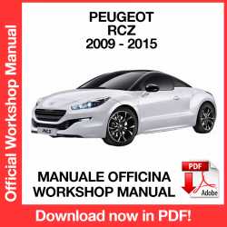 Manuale Officina Peugeot RCZ